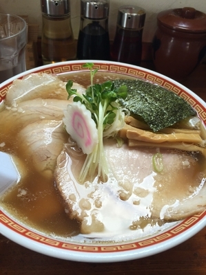 「ワンタンチャーシュー麺【¥970】」@中華そば 仙人掌の写真