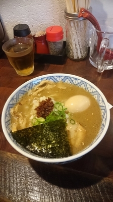 「味玉らーめん＋替え玉」@麺や 庄のの写真
