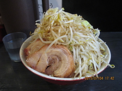 「ラーメン(ニンニク野菜4倍) 中盛300g ¥670」@ダントツラーメン 岡山一番店の写真