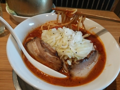 「とまとらーめん(とまとチリ)」@カッパ64 福生店の写真