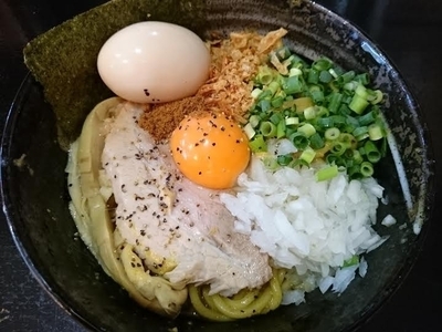 「かれーまぜそば￥850＋白めし（小）￥100＝￥950」@二代目狼煙 分店 弐の写真