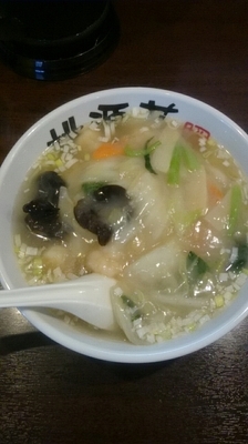 「えびラーメン（仮）」@中華麺房 桃源花 泉店の写真