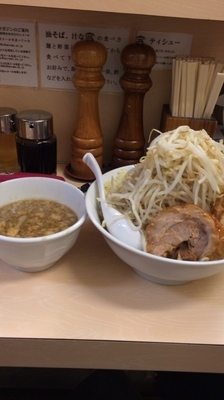 「つけ麺(ヤサイ、ニンニク)」@自家製ラーメン 大者の写真