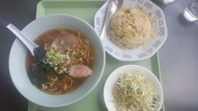 「醤油ラーメン＆炒飯セット」@らーめんシンユウの写真