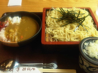 「中華ざる+ミニカレーライス」@やぶ善の写真