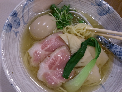 「味玉汐そば」@麺処 きなりの写真