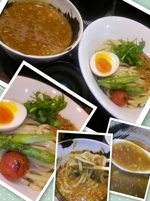 「カレーつけ麺（中盛）900円」@銀座 朧月 目黒処の写真