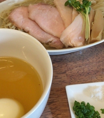 「つけそば塩・たまご・チャーシュー」@らあめん忘八の写真