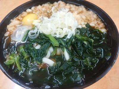 「朝得うどん(並盛)340円」@たかべん 0番線ホーム店の写真