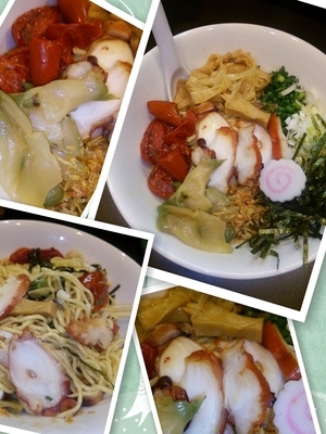 「【限定】煮ダコまぜそば850円」@おおぜき中華そば店の写真