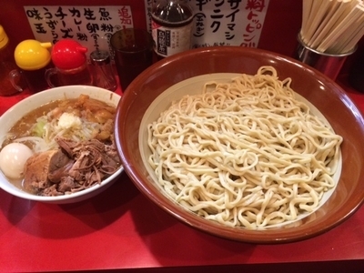 「大つけ麺＋麺増し（８５０円）＋味玉」@ひたちなか大盛軒の写真