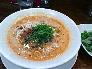 「坦坦麺 (￥800) ＆パクチー (￥100)」@創作麺工房 鳴龍の写真