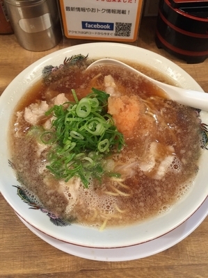 「肉醤油ラーメン(530円)」@肉醤油ラーメン 肉太郎 梅田第3ビル店の写真