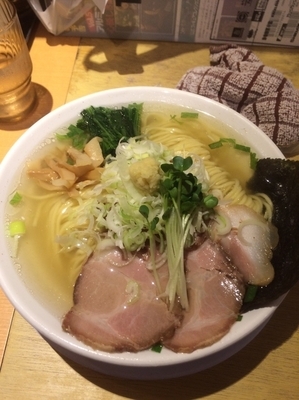 「塩ラーメン720円」@生姜醤油専門 我武者羅 幡ヶ谷本店の写真