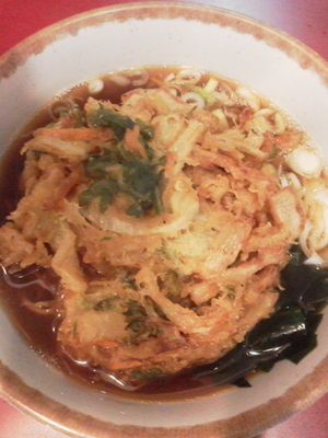 「かき揚げそば\350」@丹波屋の写真