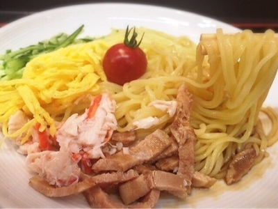 「冷やし中華 醤油(263円)」@日清ラ王 袋麺屋の写真