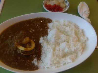 「寿司屋のシーフードカレー(680円)」@Ajiyoshi Cafeの写真