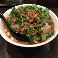 パクチーカラシビ味噌ラーメン辛普通シビ増し