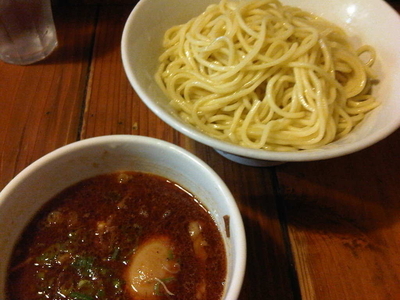 「味玉辛つけめん(900円)」@基 motoiの写真