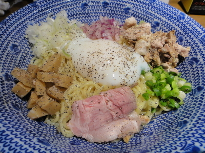 「【期間限定】上州力の油そば（塩）」@麺屋 うめはら 伊勢崎店の写真