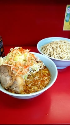 「小つけ麺野菜まし」@ラーメン二郎 中山駅前店の写真