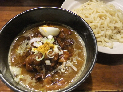 「牛すじカレーつけそば（930円）」@麺 池谷精肉店の写真