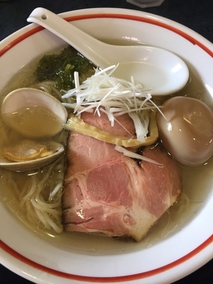 「【限定】味玉塩そば(冷やしver)￥８５０」@とものもとの写真