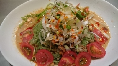 「【季節限定　豆乳仕立ての冷やし坦々麺】８３０円」@中華蕎麦 瑞山（ZUIZAN）の写真