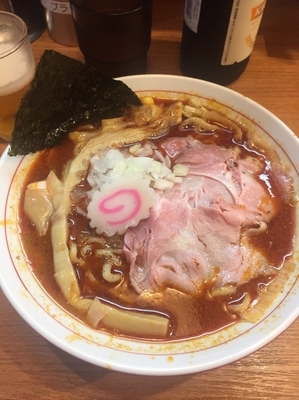 「【限定】カラシビ」@煮干中華そば 鈴蘭 中野店の写真