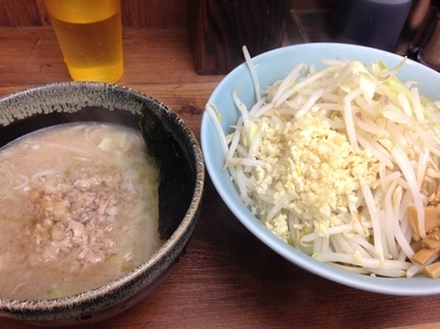 「つけ麺（800円）全マシ」@ラーメン二郎 池袋東口店の写真