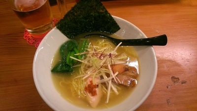 「純鶏ホタテ塩らーめん 830円」@三代目麺処 「まるは」極 船橋店の写真