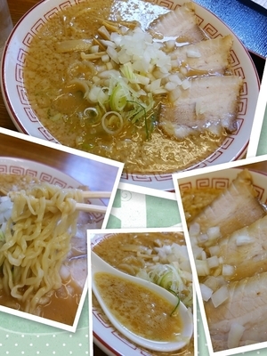「蔵出し味噌ラーメン（背脂・玉ねぎ）650円」@喜多方食堂 浅草本店の写真