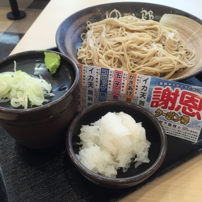 「もり(¥320)+単品大根おろし(¥60)」@ゆで太郎 大和下鶴間店の写真