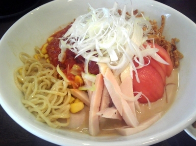 「【限定】ゴマとトマトの冷やし麺￥800」@打立て自家製麺 ラーメンKの写真