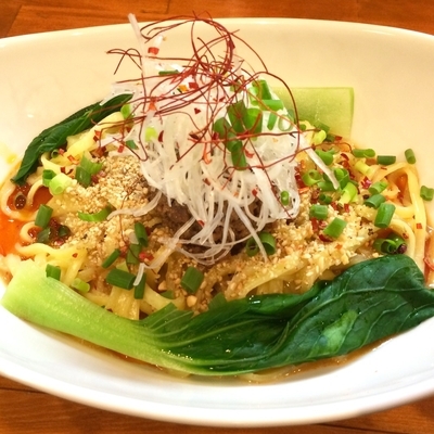 「汁なし担担麺780円追い飯無料 瓶ビール550円」@麺道我飯の写真