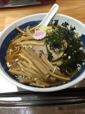 「ラーメン+メンマトッピング」@魚介系醤油拉麺専科 海空土の写真