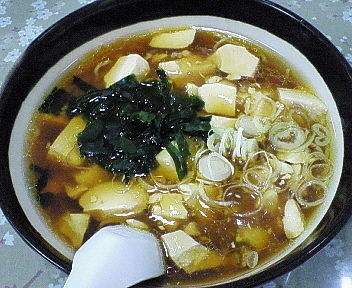 「トーフラーメン　６００円」@レストラン大手門の写真