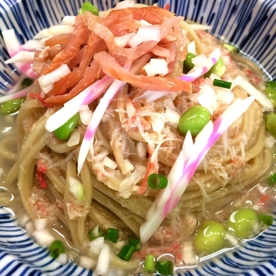 「カニ餡の冷麺900円」@良温(Ra-on)の写真