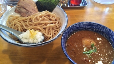 「濃厚辛つけ麺＋味玉」@麺屋 海心の写真