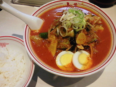 「五目味噌タンメン＋無料ライス」@蒙古タンメン中本 秋津店の写真