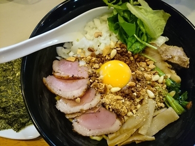 「【限定】汁無し麻辣鴨油麺＋ライス￥100＝￥830」@麺屋 扇 SENの写真