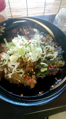 「ゲソ天＋春菊天そば」@そばのスエヒロ 八丁堀店の写真