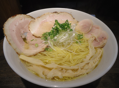 「『塩チャーシュー３種+中盛(￥1200+100)』」@元祖一条流がんこ 長津田分店の写真