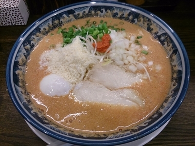 「【初夏限定】明太子そば＋〆メシ」@あら焼鶏白湯 カシムラの写真