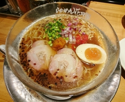「クールコンソメラーメン天涼（季節限定） \780」@らあめん花月嵐 浅草雷門店の写真