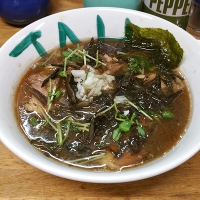 「二宮特産生わかめ焼豚麺醤油」@JAHの写真