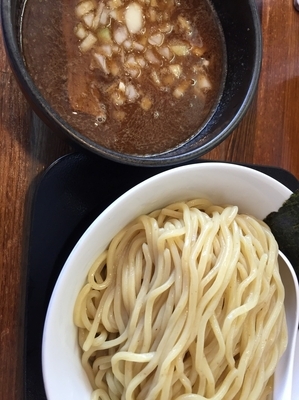 「濃厚つけめん　特盛」@自家製麺ばくばくの写真