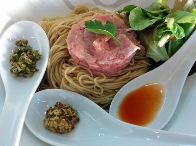 「【冷】　ベニス風マグロのタルタル・・・」@とり麺や五色の写真