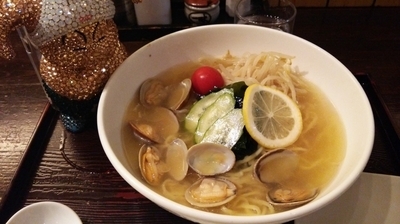 「冷やしあさりラーメン（数量限定）」@麺屋 海神の写真