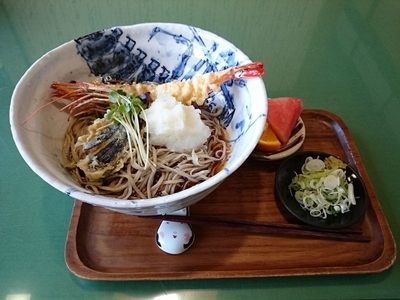 「海老おろし大盛　1000円+100円」@そば割烹 下野の写真